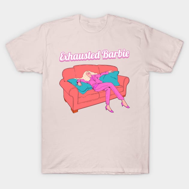 Exhausted Barbie. T-Shirt by ImativaDesign